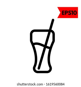 illustration of drink flat icon