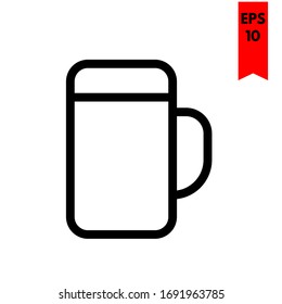 illustration of drink flat icon