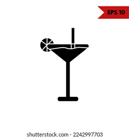 illustration of drink glyph icon