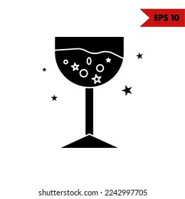 illustration of drink glyph icon