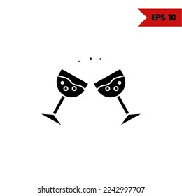 illustration of drink glyph icon