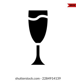illustration of drink glyph icon 