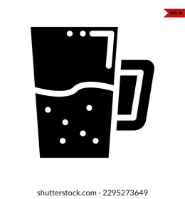 illustration of drink glyph icon 