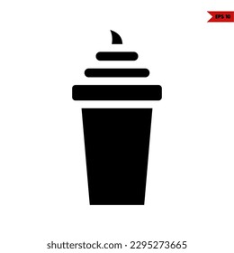 illustration of drink glyph icon 