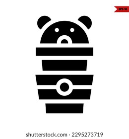 illustration of drink glyph icon 