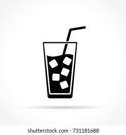 Illustration of drink icon on white background
