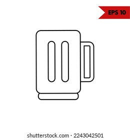 illustration of drink line icon