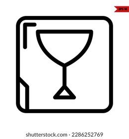 Illustration des Trink-Linie-Symbols