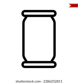 icono de la línea de bebida