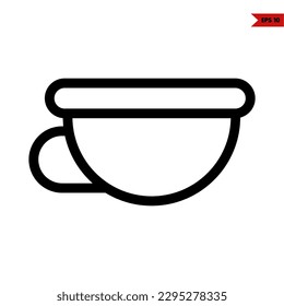 illustration of drink line icon 