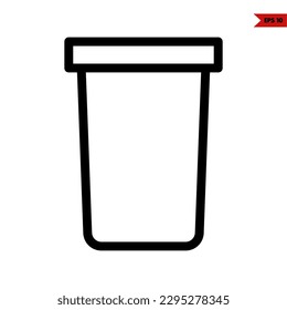icono de la línea de bebida 