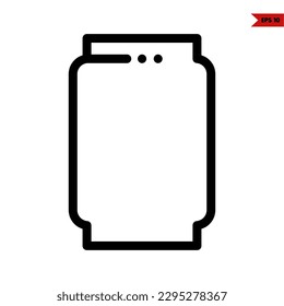 illustration of drink line icon 