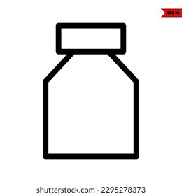 illustration of drink line icon 
