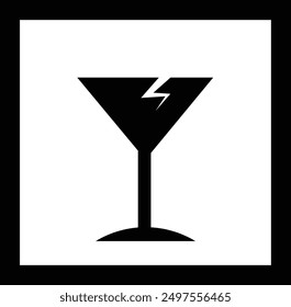 illustration of drink line icon vector.