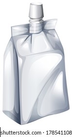 Illustration of a drinking bag on a white background