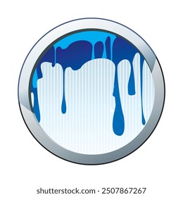 illustration of dripping blue paint