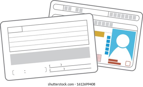 Illustration of a driver's license