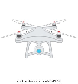 Illustration dron vector icon drone