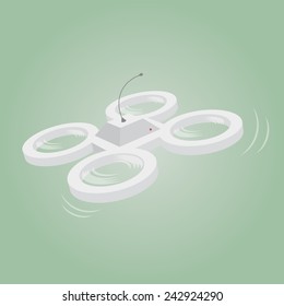 illustration of a drone