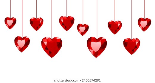 Illustration drop heart shape vector