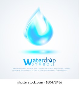 Illustration of a drop of water