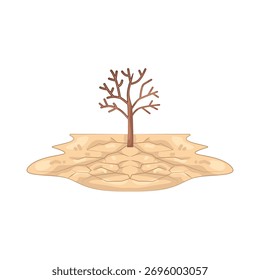 Illustration of drought Vector Illustration