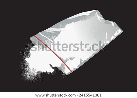 illustration of drug, Methamphetamine vector