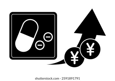 Illustration of drug price hike