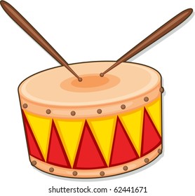 illustration of drum on a white background