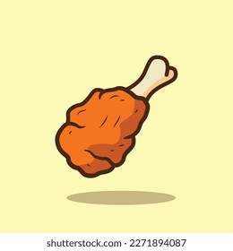 The Illustration of Drum Stick Fried Chicken