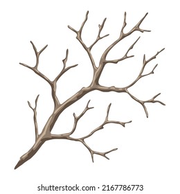 Illustration Dry Bare Branch Decorative Natural Stock Vector (Royalty ...