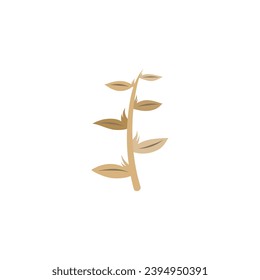 Illustration of Dry Plants or Environmental Drought Problems