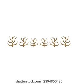 Illustration of Dry Plants or Environmental Drought Problems