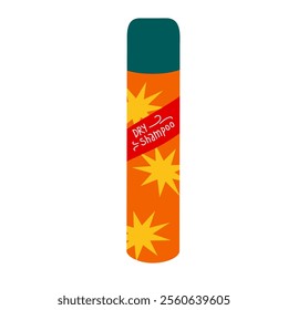 Illustration of dry shampoo, hair care.