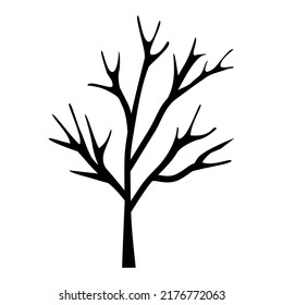Illustration of Dry Tree Branches