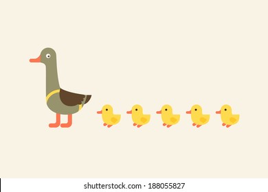 Five Little Ducks Hd Stock Images Shutterstock