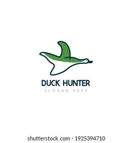 illustration of duck logo design concept