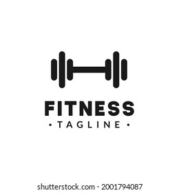 Illustration Dumbbell Gym Fitness barbel for Fitness with Dumbbell concept and Letter H logo design