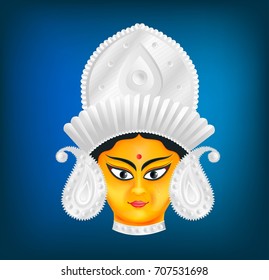 Illustration of durga face
