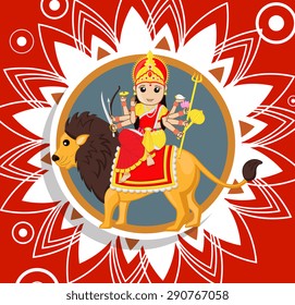 Illustration of Durga Mata