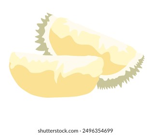 Illustration of durian fruit.  Good for selling promotion logos