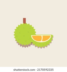 Illustration Of A Durian Icon