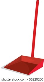 Illustration of A Dustpan on white background