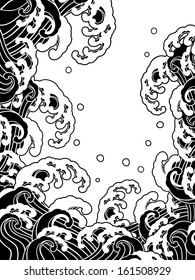 Illustration of a dynamic wave