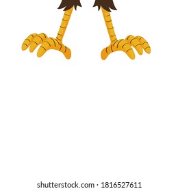 An illustration of eagle or another animal claws or talons