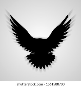 Illustration of eagle Icon isolated on a white background. Vector