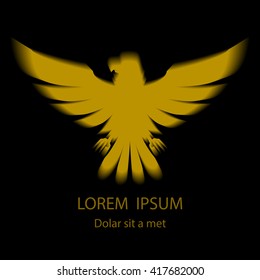 Illustration of eagle Icon isolated on a white background