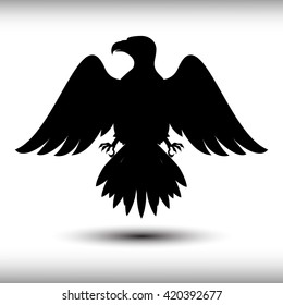 Illustration of eagle Icon isolated on a white background
