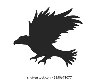 Ilustración de una silueta de águila.