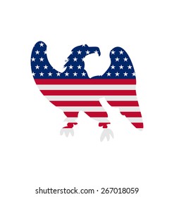 Illustration Eagle Symbol National pride America for Independence Day 4th of July. Patriotic American Symbol for Holiday Ã¢Â?Â? Vector